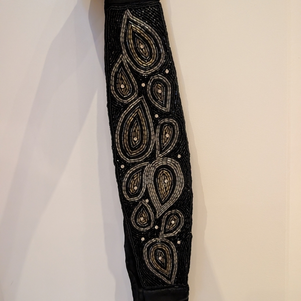 Vintage Fabric Belt With Embellished Design